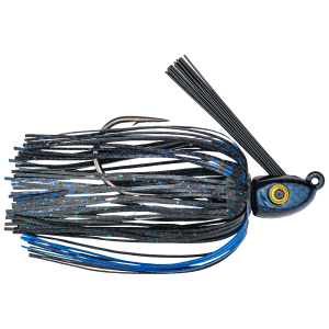 HACK ATTACK HEAVY COVER SWIM JIG 3/8 OZ BLACK BLUE